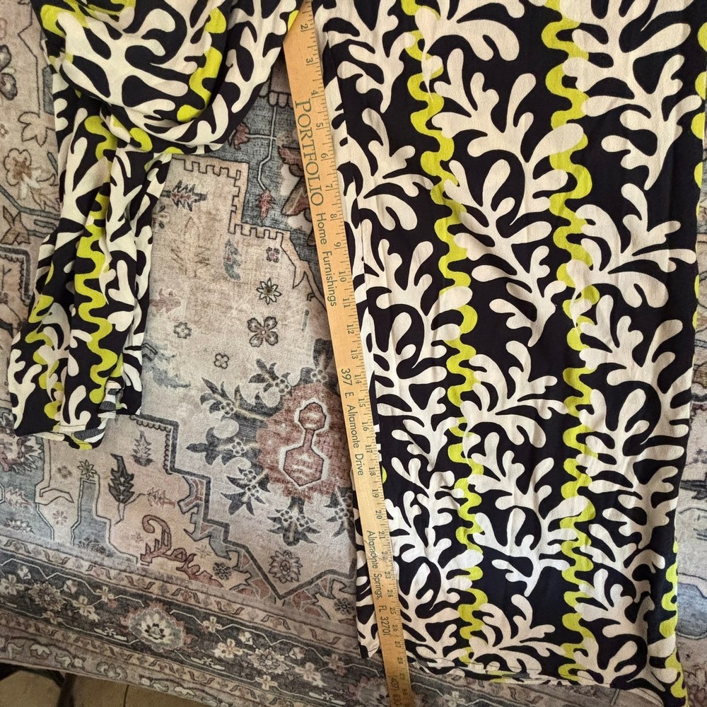 Phase Eight Abstract Print Wide Leg Jumpsuit Black Green Resort Vacay UK 10 US 6 - Picture 11 of 15